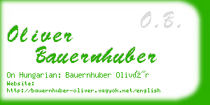 oliver bauernhuber business card